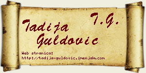 Tadija Guldović vizit kartica
